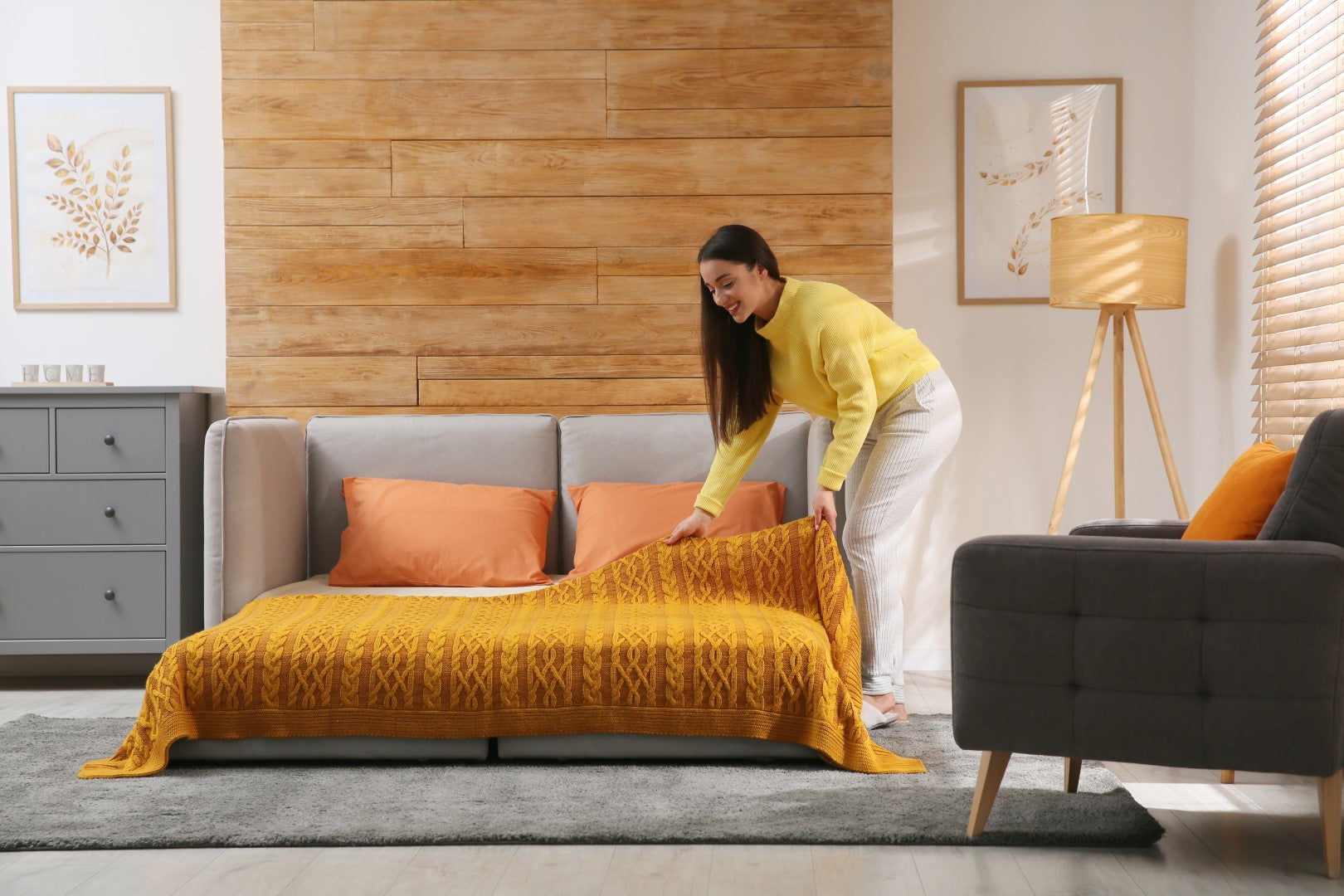 Idées de décoration pour intégrer un canapé convertible dans votre sal – La  Maison Convertible