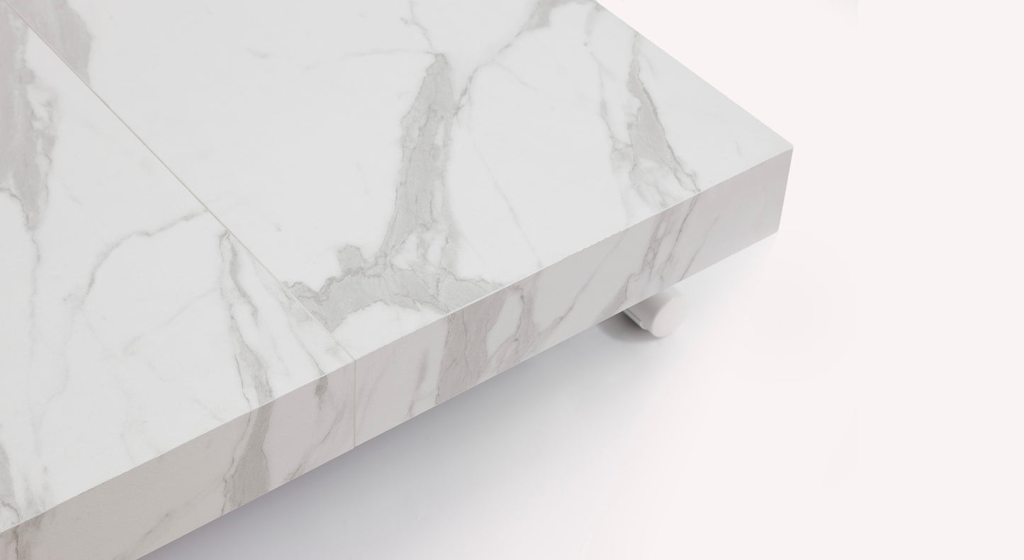 CALYPSO Melamine White marble