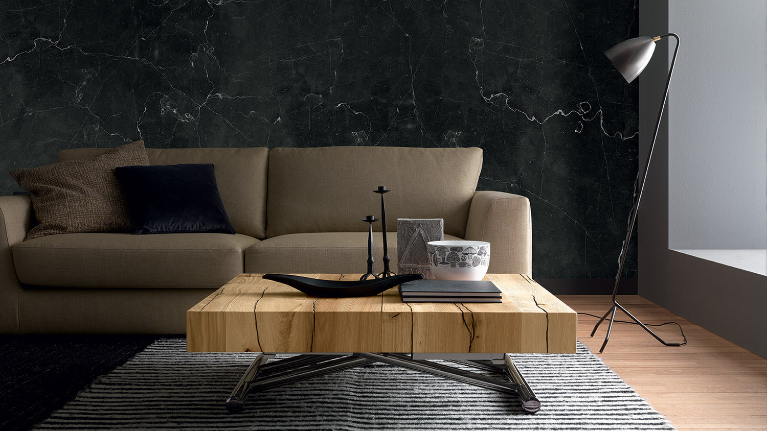 The lift-up coffee table: