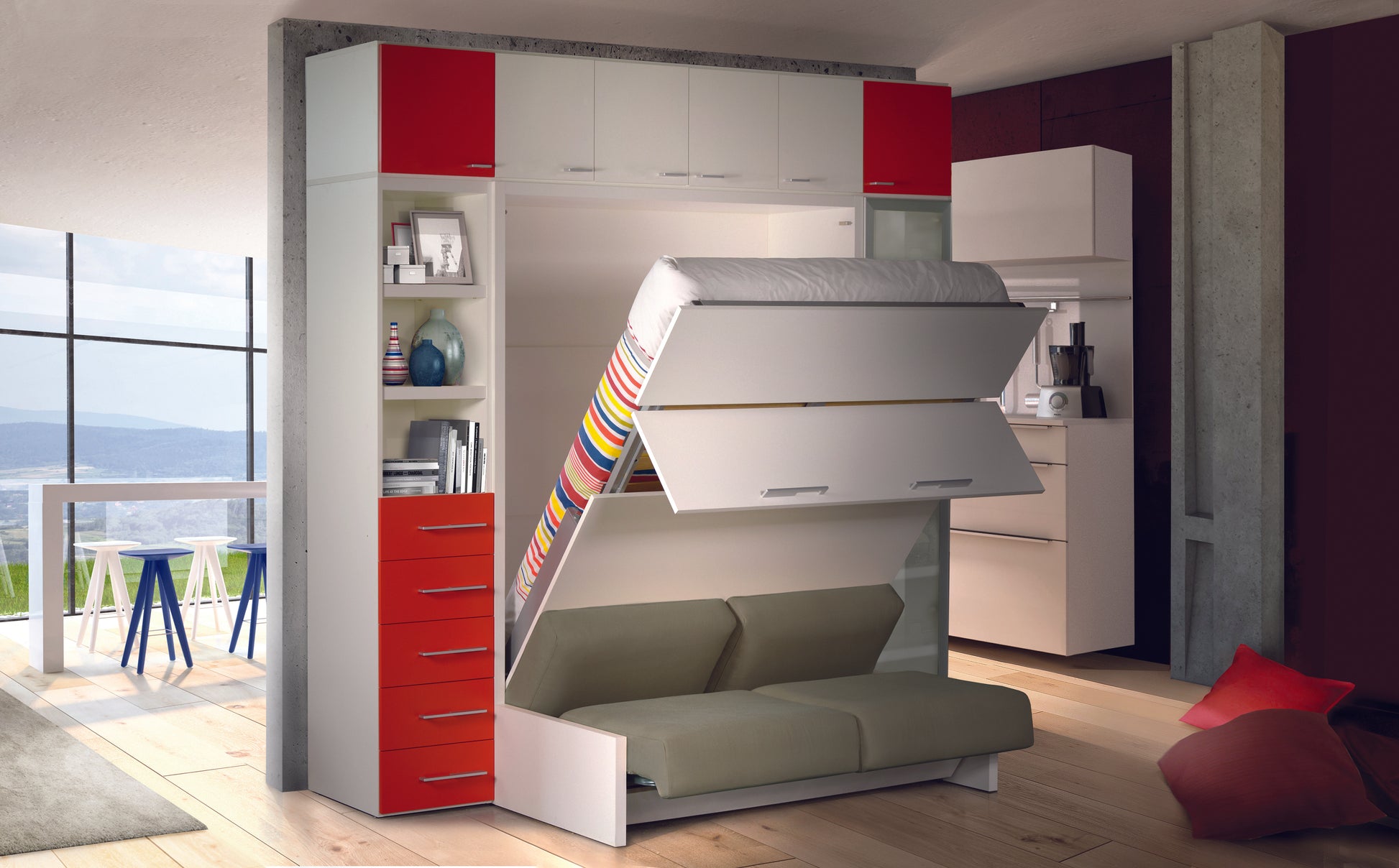 KETIAM SOFA Melamine White