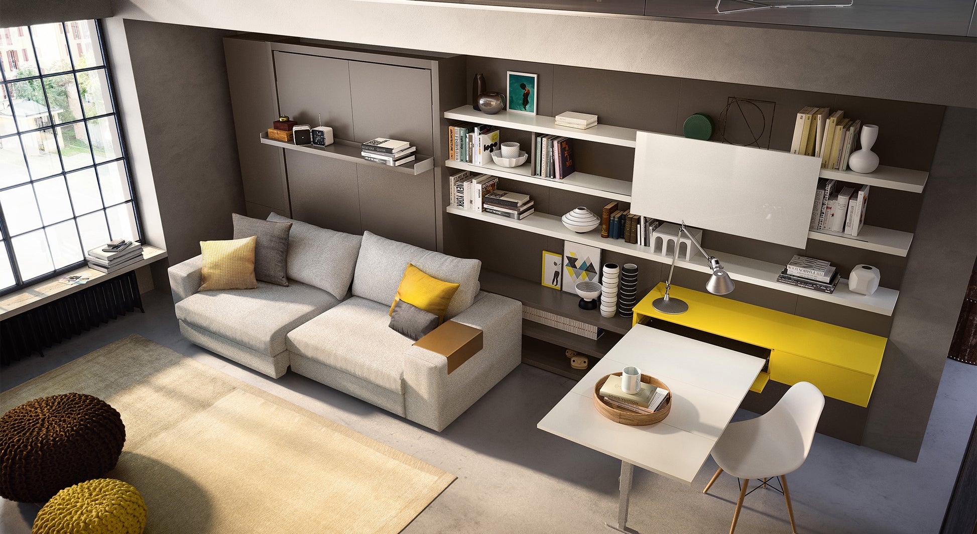 TANGO White Melamine Sofa Bolt dolphin oak front my treasure