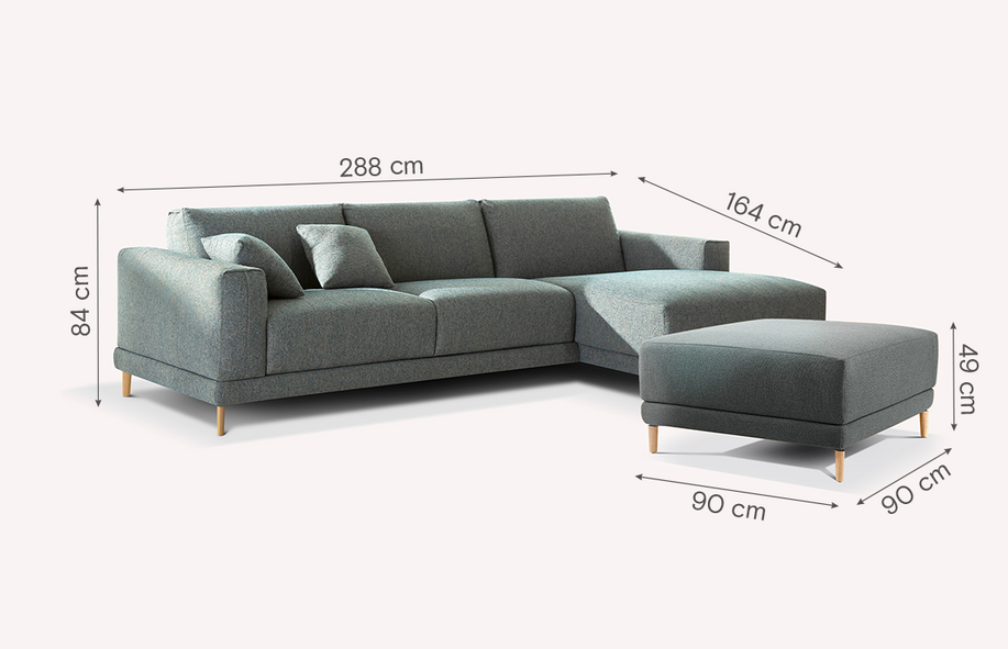 BAKER corner sofa and ottoman set-1