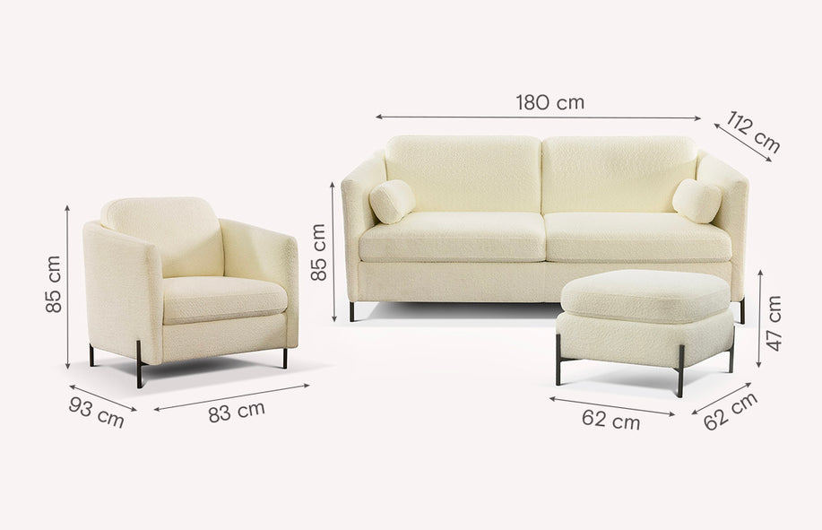 LAPP sofa armchair and pouf set-1