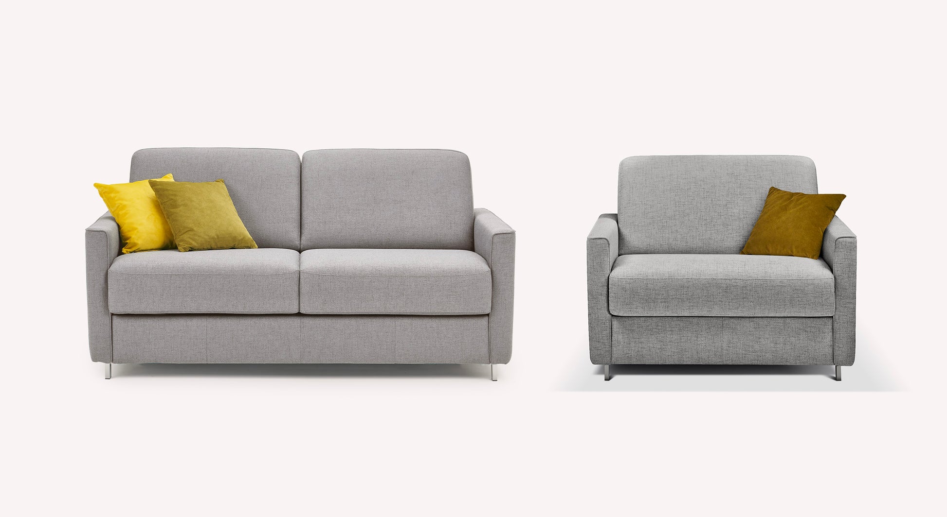 JIMMY Foster Grey sofa and armchair set