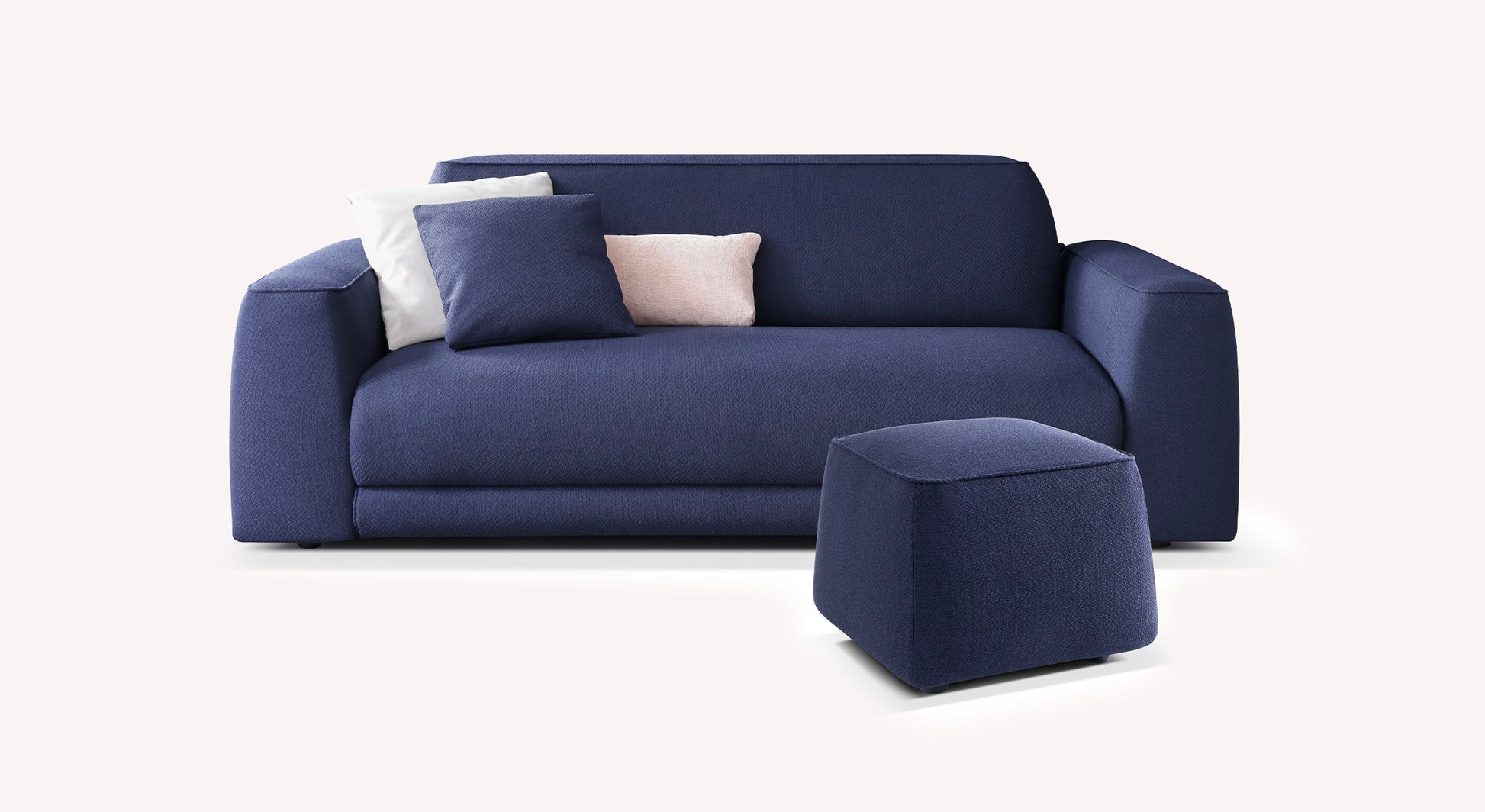 Lot canapé et pouf ONYX
