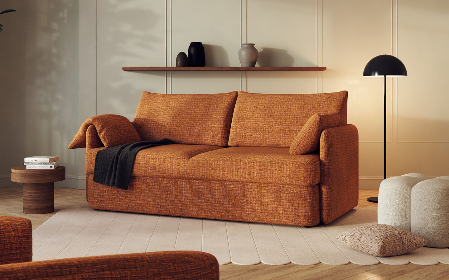 Ambiance canapé-lit Arlo fermé