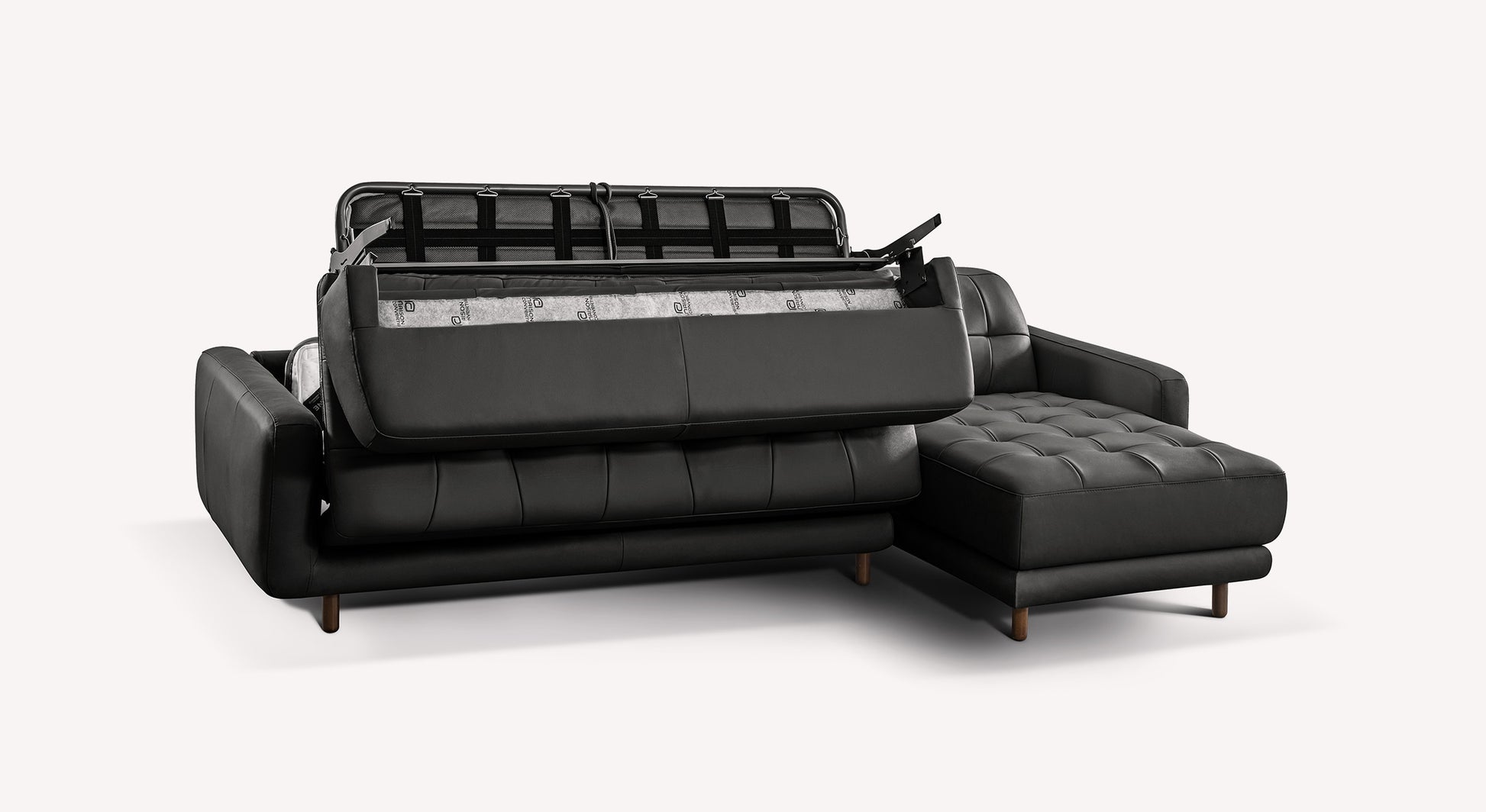 CLARK Sidney Leather Corner Black