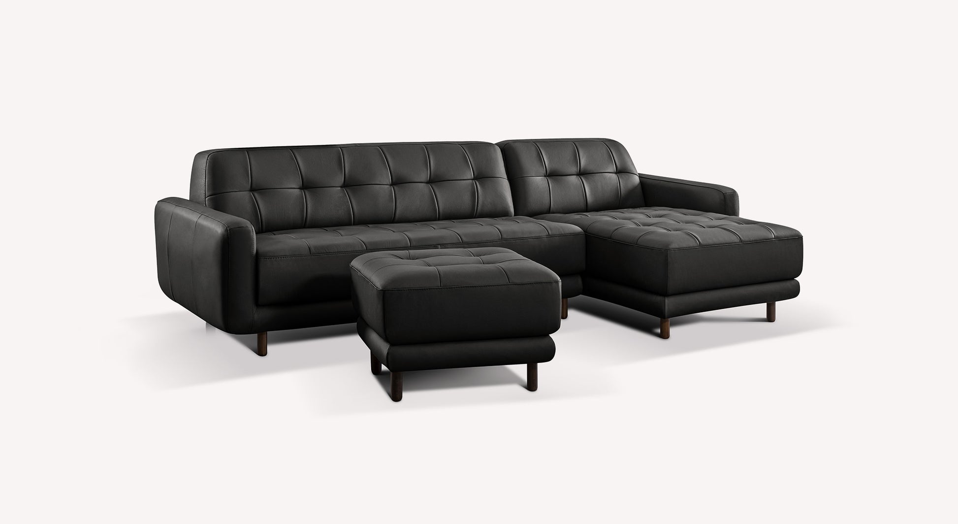 CLARK Sidney Leather Corner Black