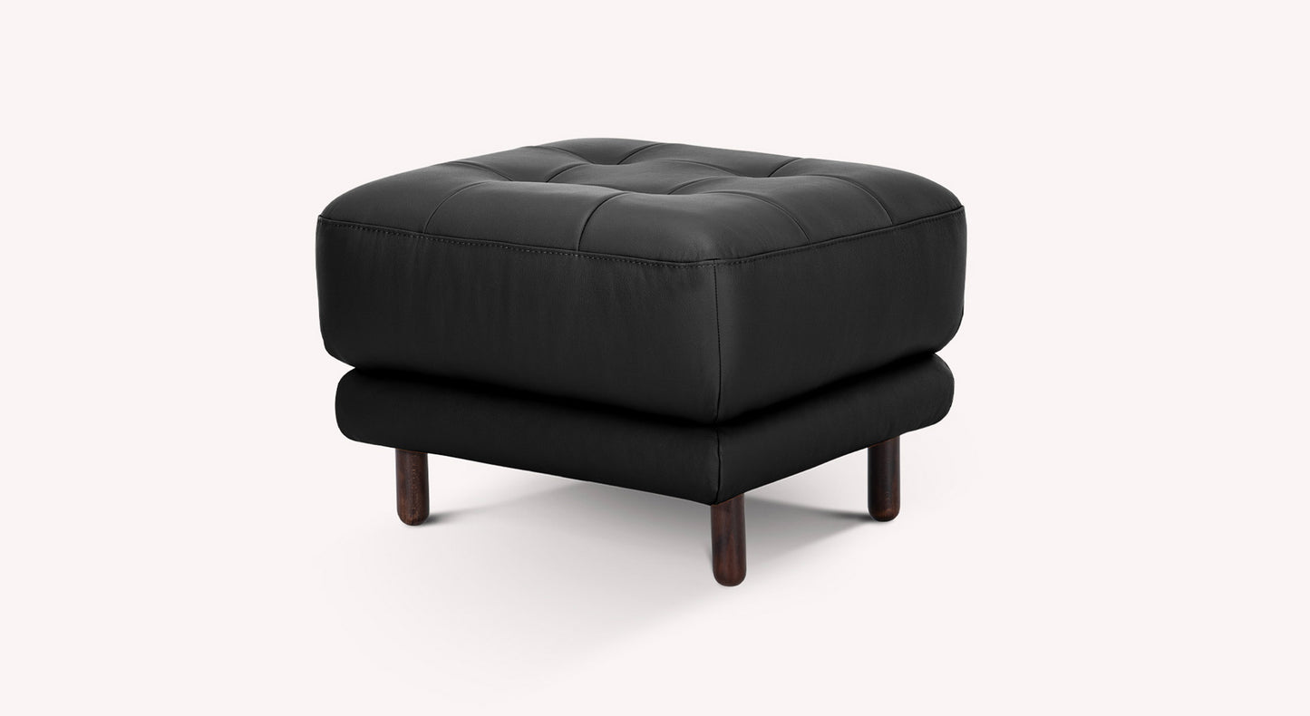 CLARK Pouf Leather Sidney Black