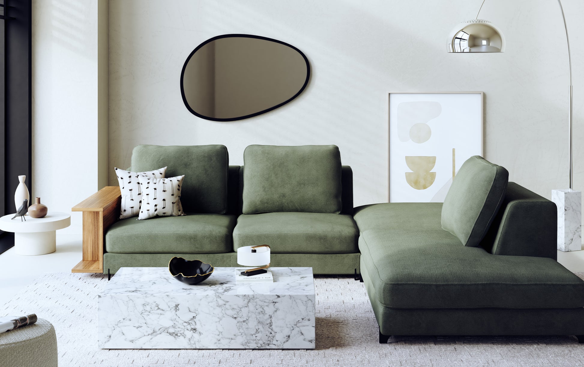 NELLY Daybed module +500 fabrics & leathers