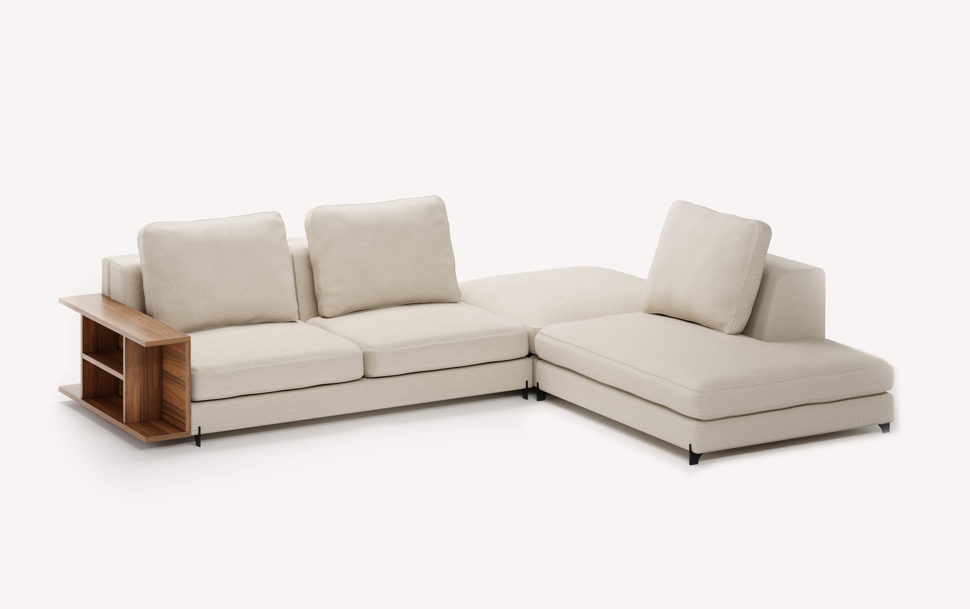 NELLY Corner Pouf Innuendo Ivory