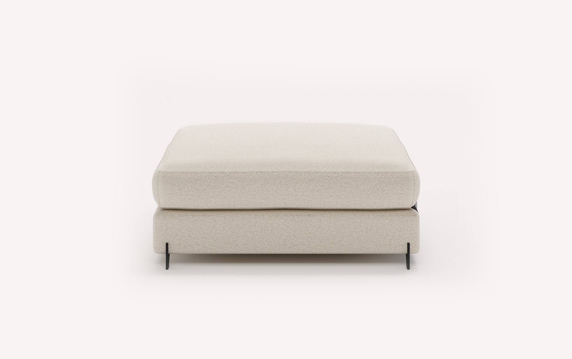 NELLY Innuendo Ivory Chest Pouf