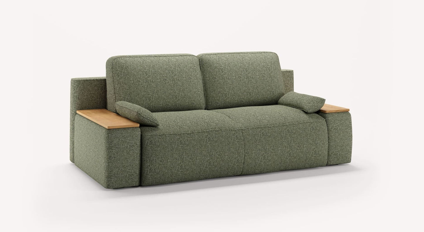 MAX Accoudoirs Coffre Compact Bois Mariclo Olive