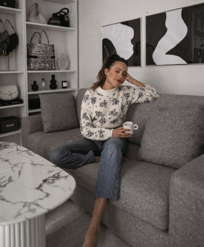 LISBONA Blend Pewter Pouf