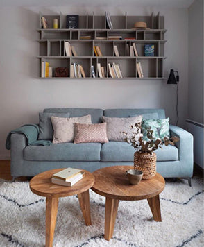 LISBONA Blend Pewter Pouf