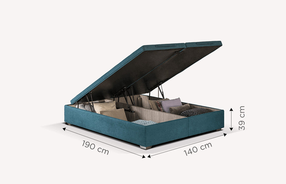 Sommier Coffre CABOURG Bronx Pétrol-1
