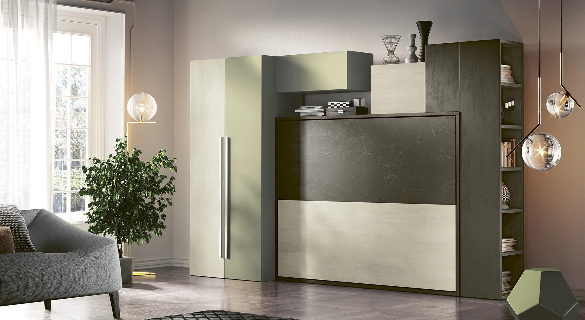 LUCY Transversale Mélaminé Blanc