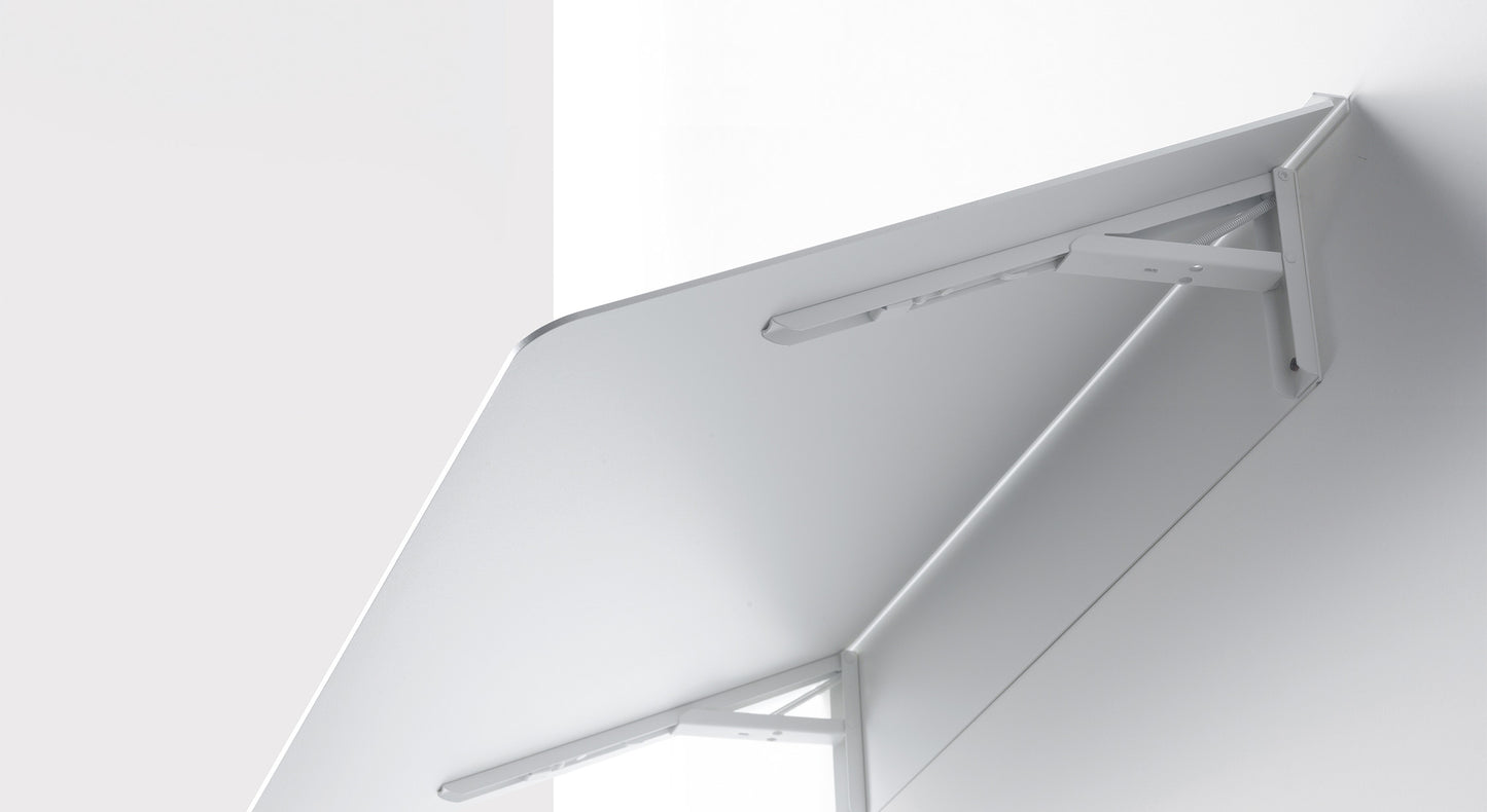 TINY White Aluminum Desk