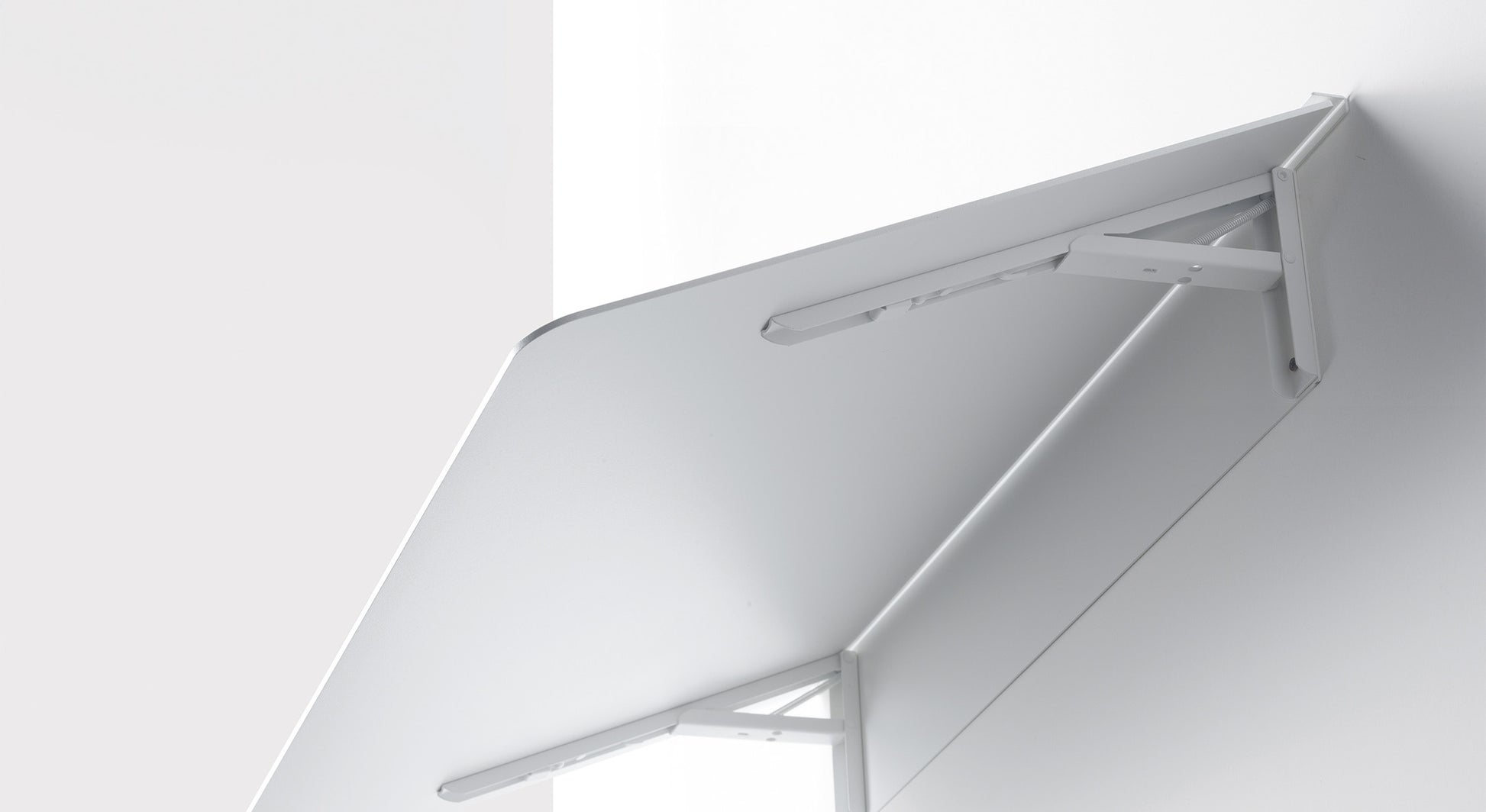 TINY White Aluminum Desk