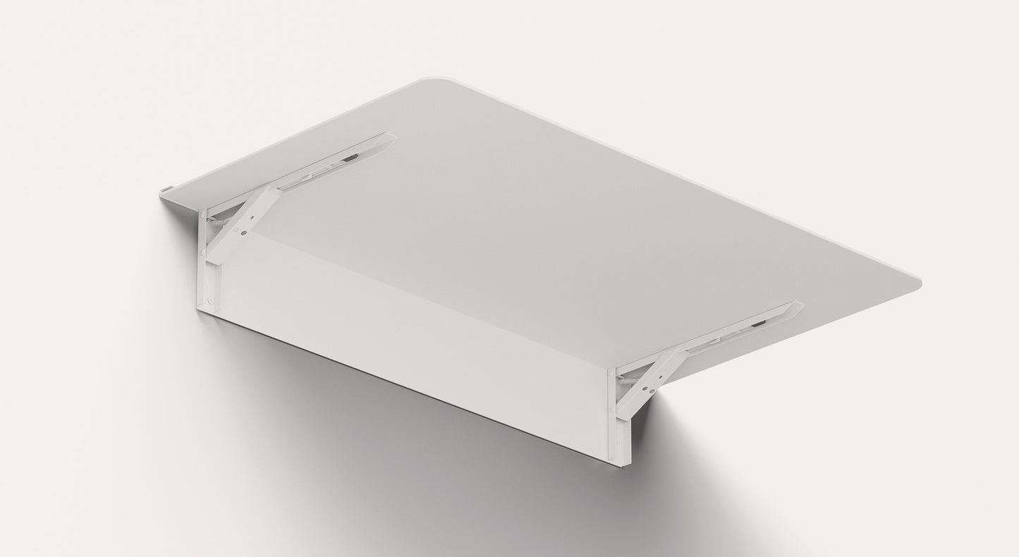 TINY White Aluminum Desk