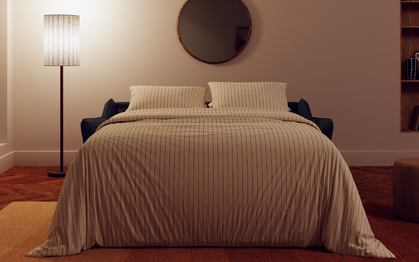 Ambiance 3D bogart bleu ouvert nuit