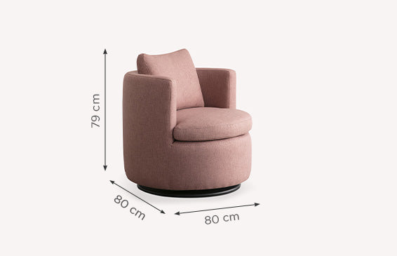 ESATTA Joint armchair Old pink-1