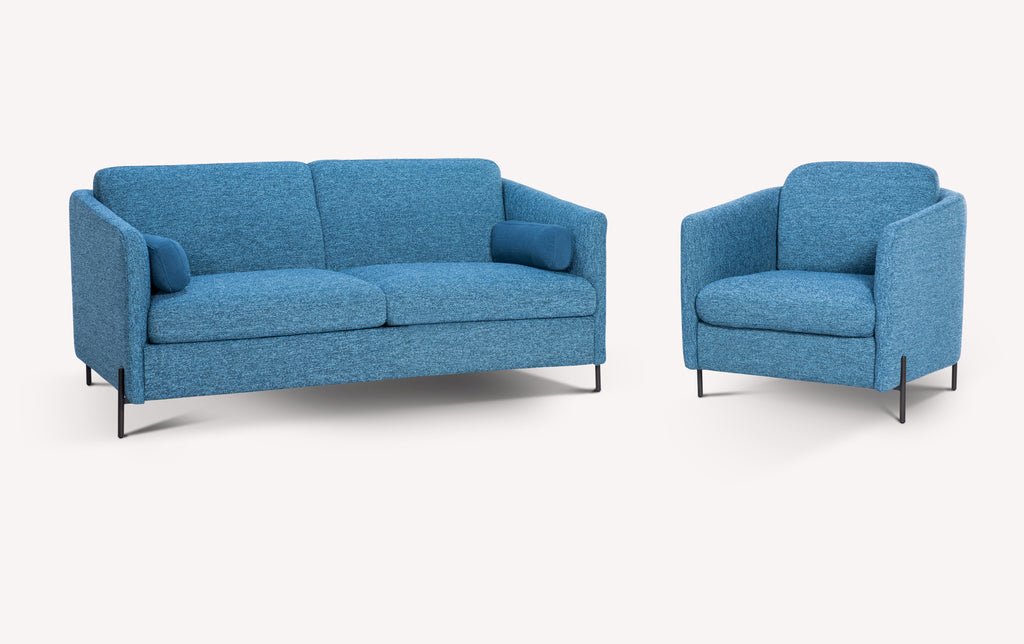 LAPP Shock Denim sofa and armchair set