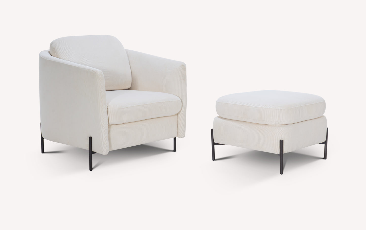 Lot fauteuil et pouf LAPP Teatro Nata