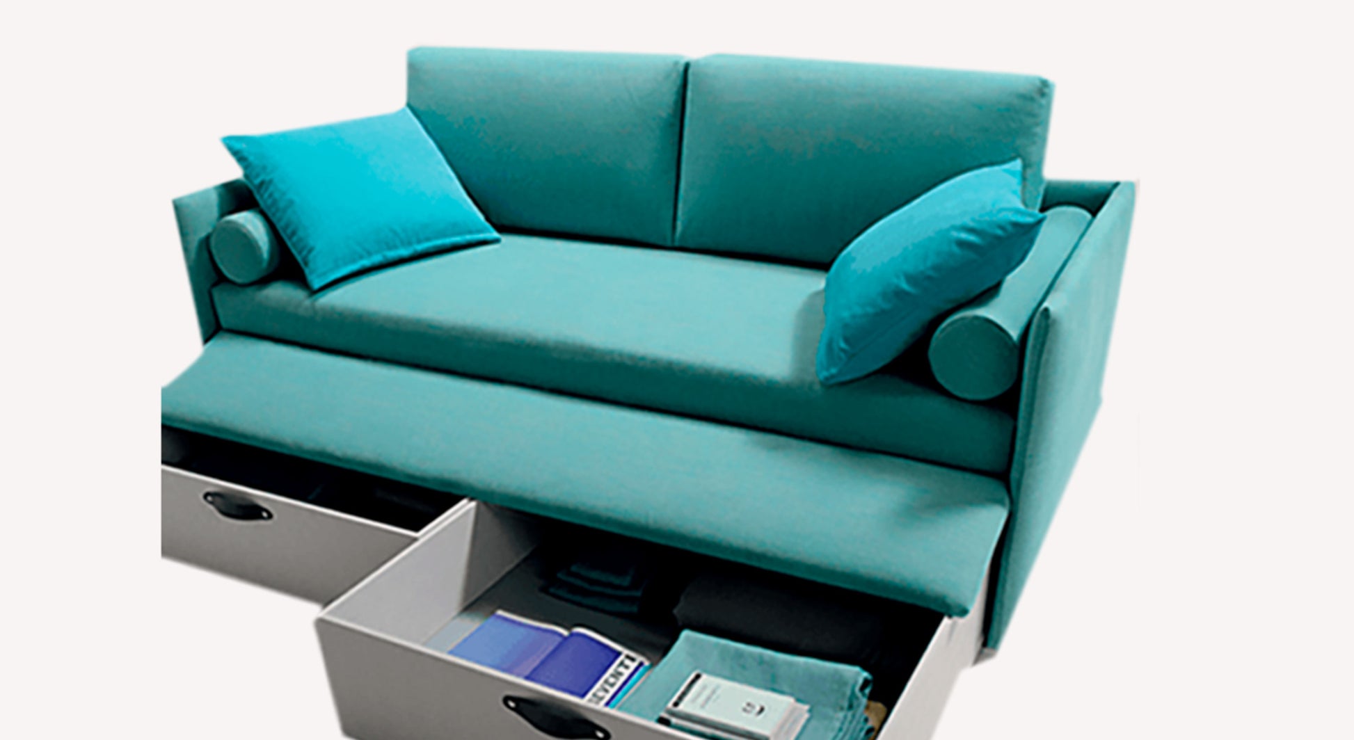 Smedo Blue SOFA Trundle Bed