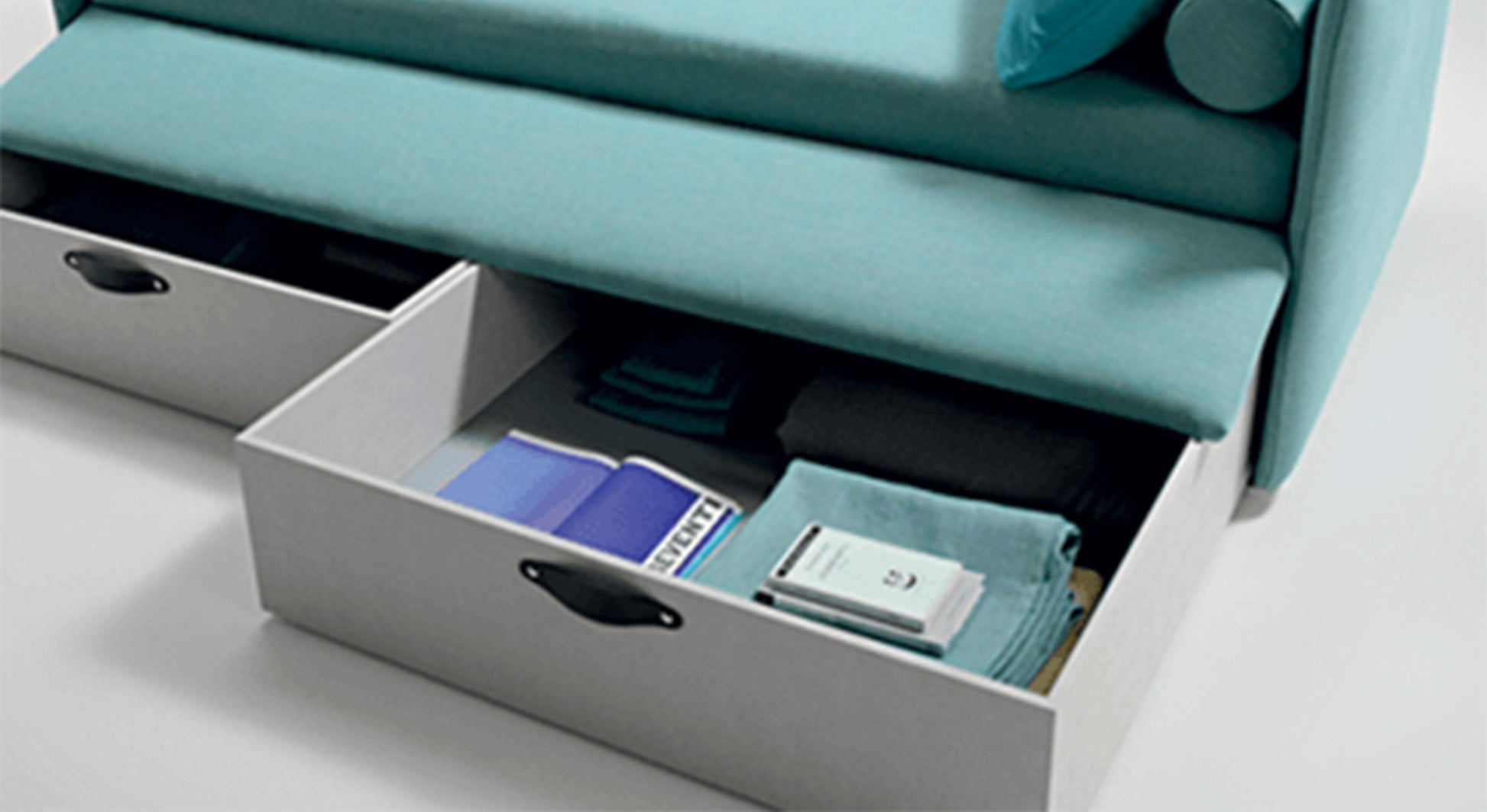 Smedo Blue SOFA Trundle Bed