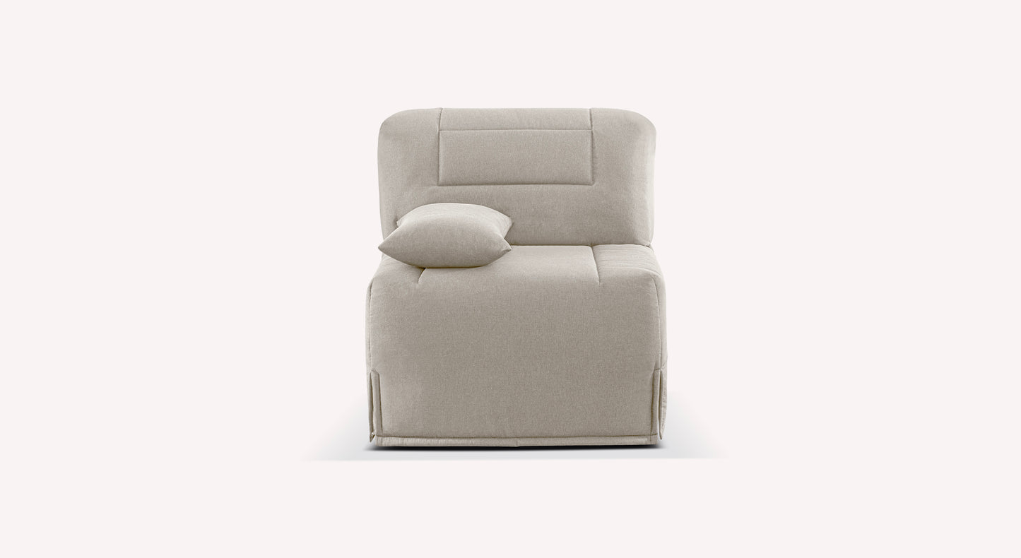 Fauteuil SIMONE Preston Gris clair