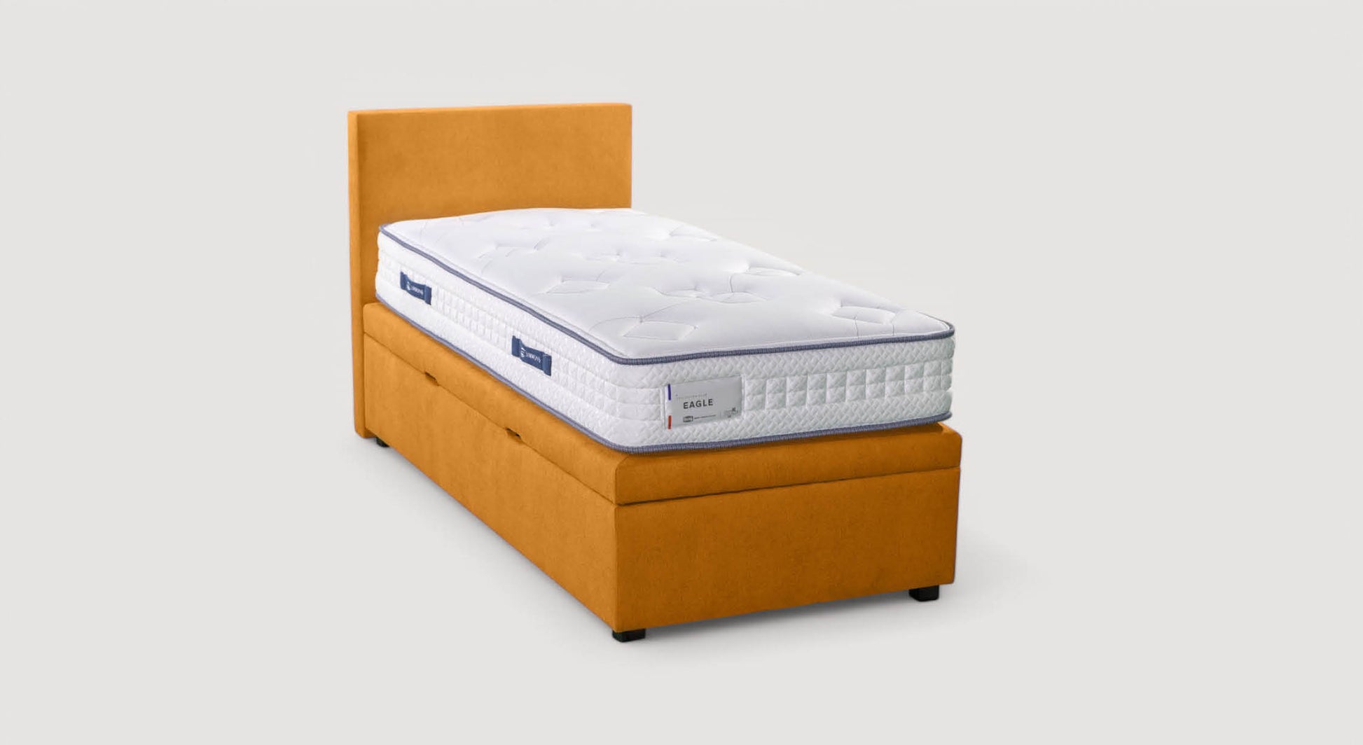 Lit coffre OUESSANT latéral Mine Mango