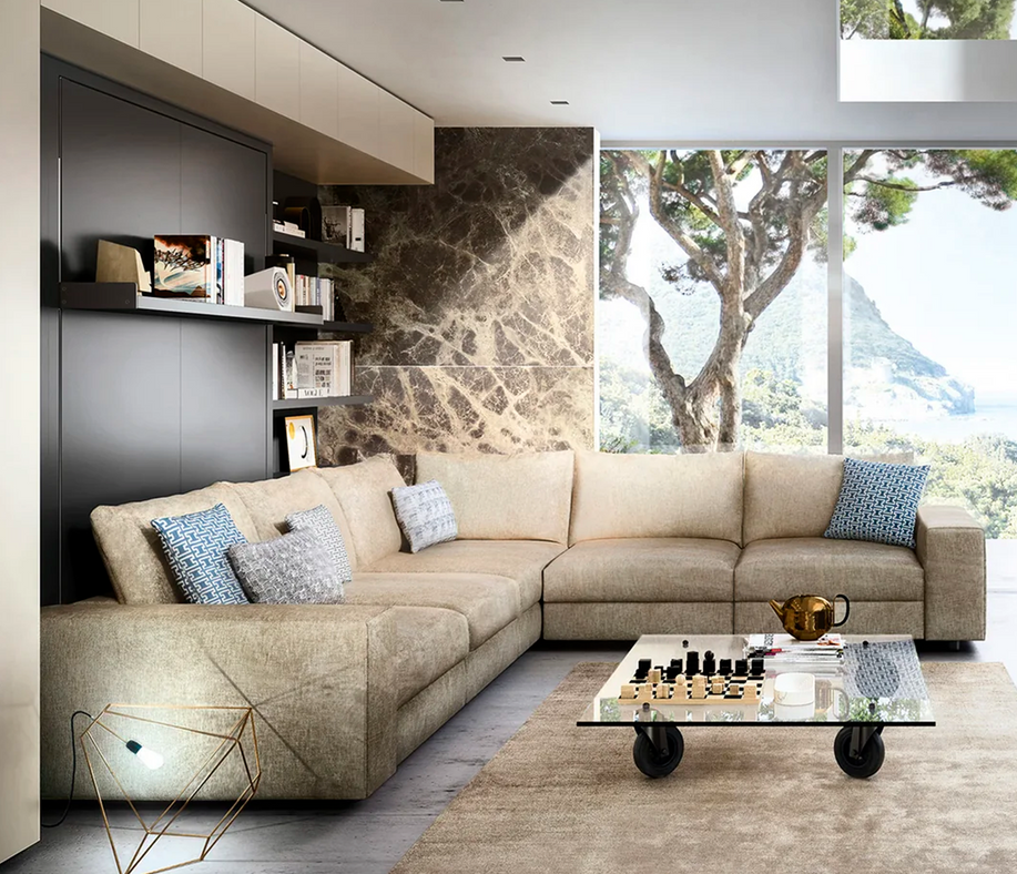 TANGO White Melamine Sofa Bolt dolphin oak front my treasure-2