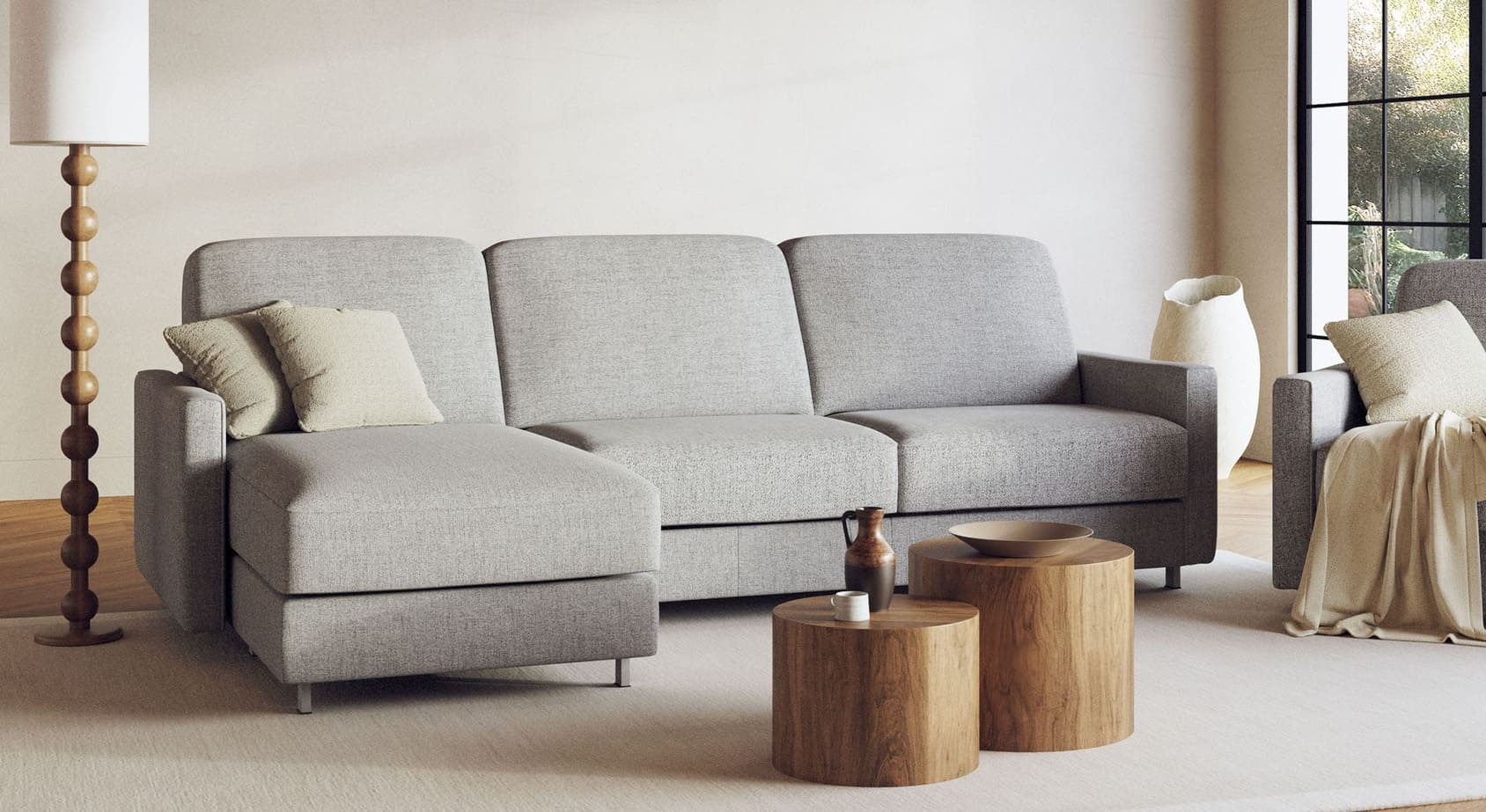 JIMMY Corner Foster Gray