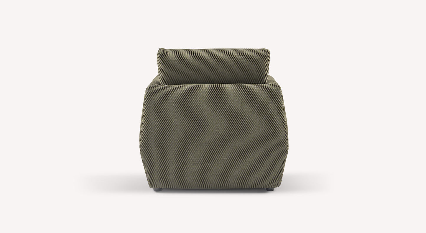Fauteuil LUZ Vulcano Kaki