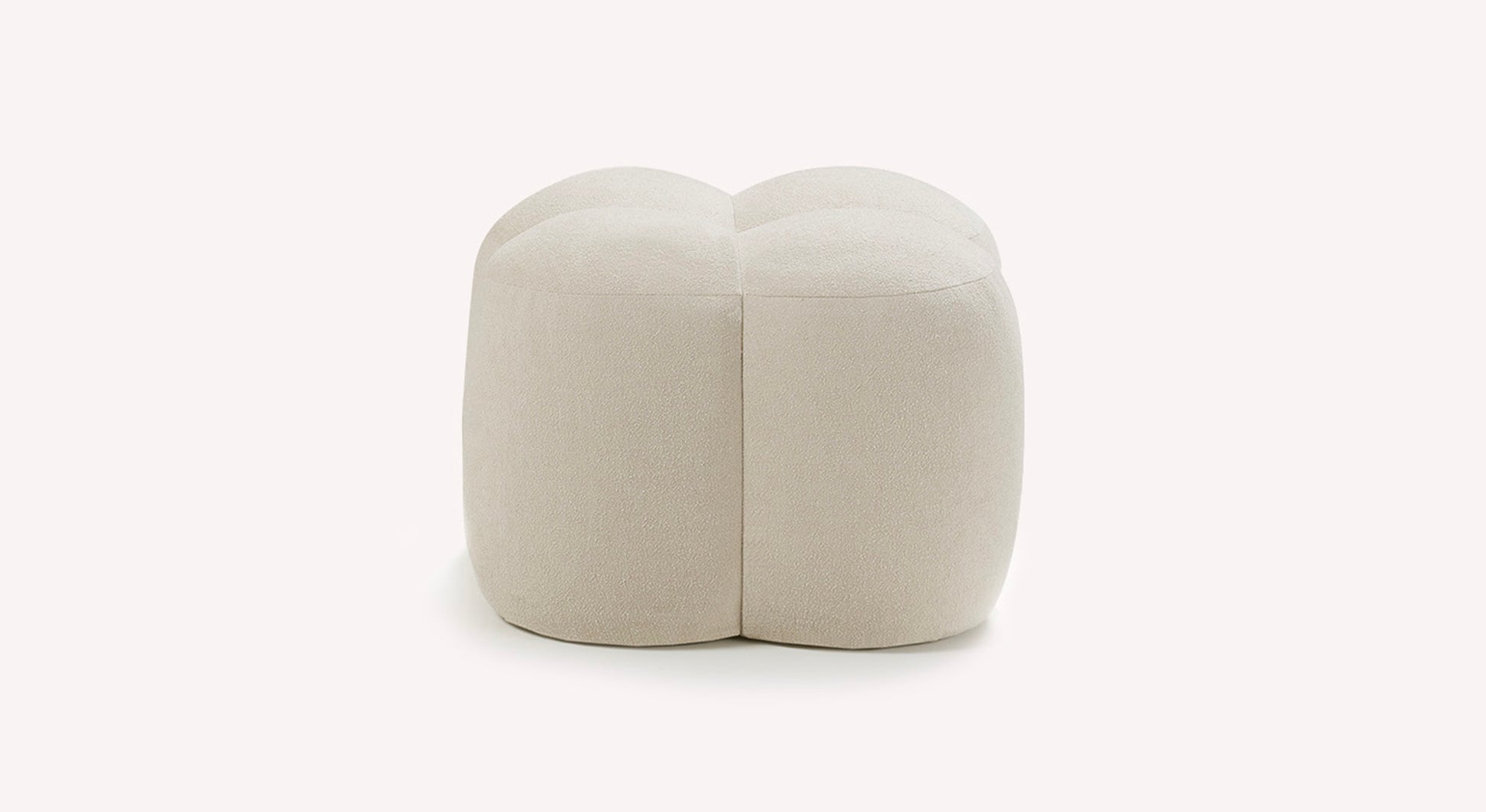 MAMA Innuendo Ivory Pouf