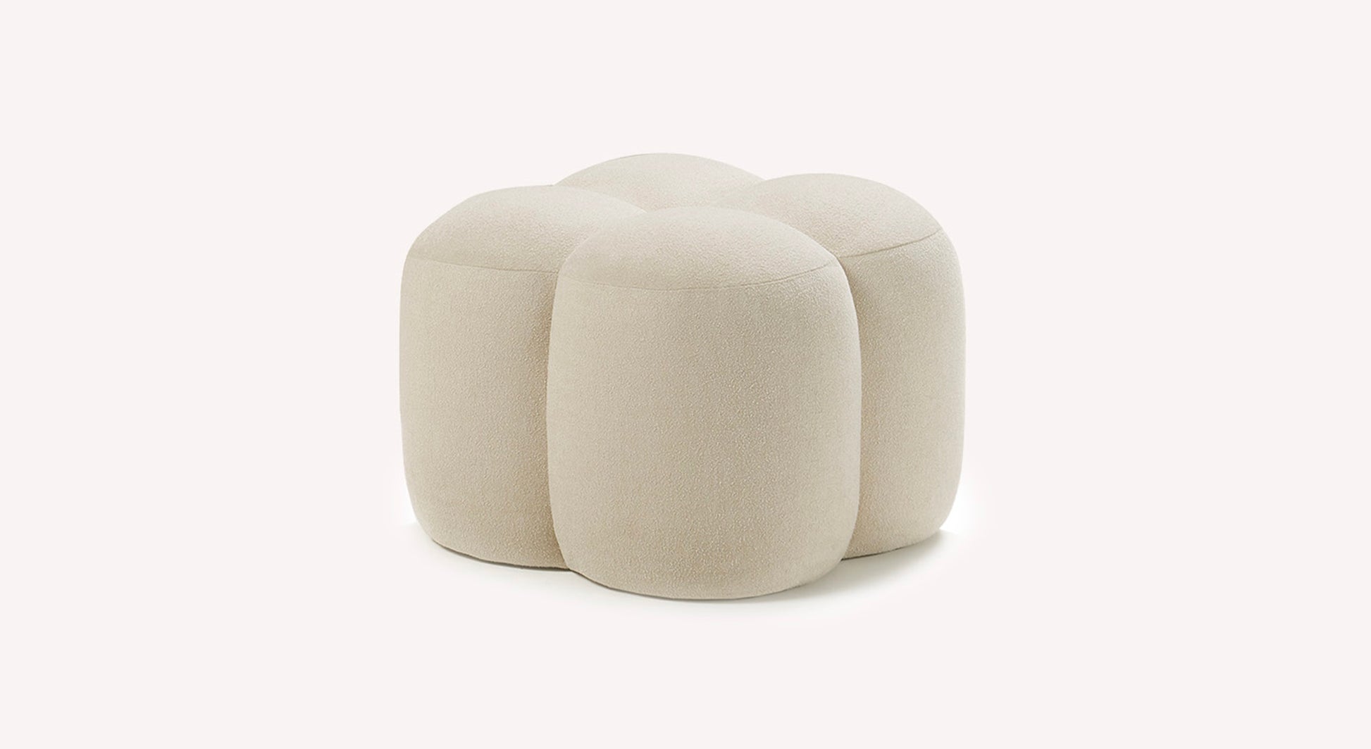 MAMA Innuendo Ivory Pouf