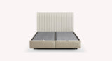 Lit coffre avec tête de lit AMSTERDAM Zeugma Beige 140x190