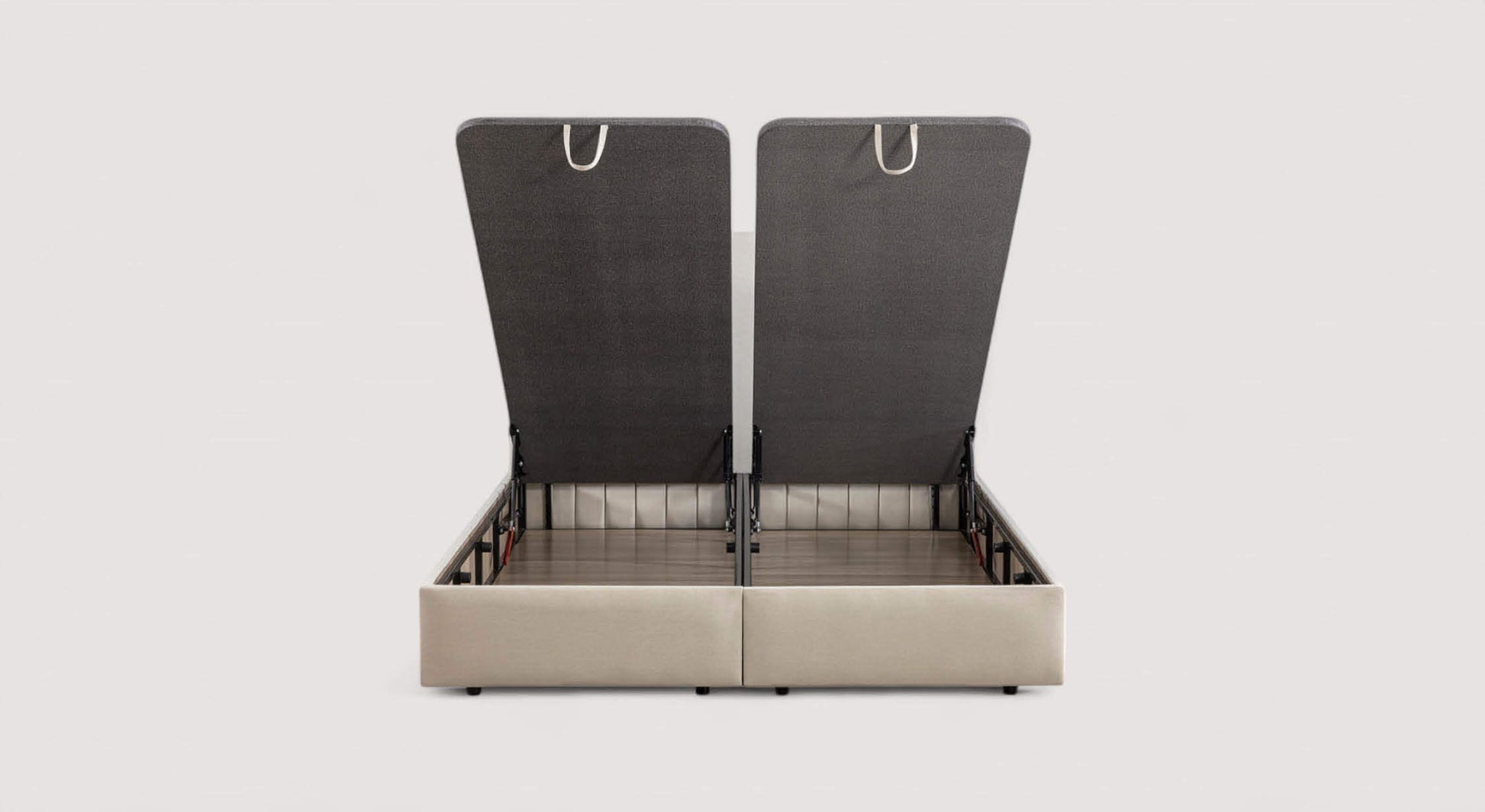 Pack lit coffre, matelas et tête de lit AMSTERDAM Zeugma Beige