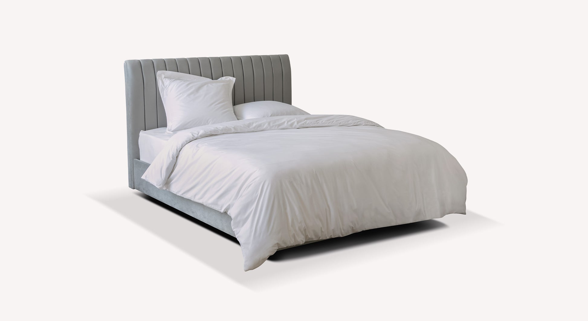 Pack lit coffre, matelas et tête de lit AMSTERDAM Zeugma Beige