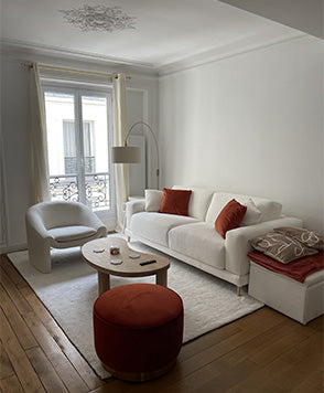 Pouf BAKER Bentley Ocher