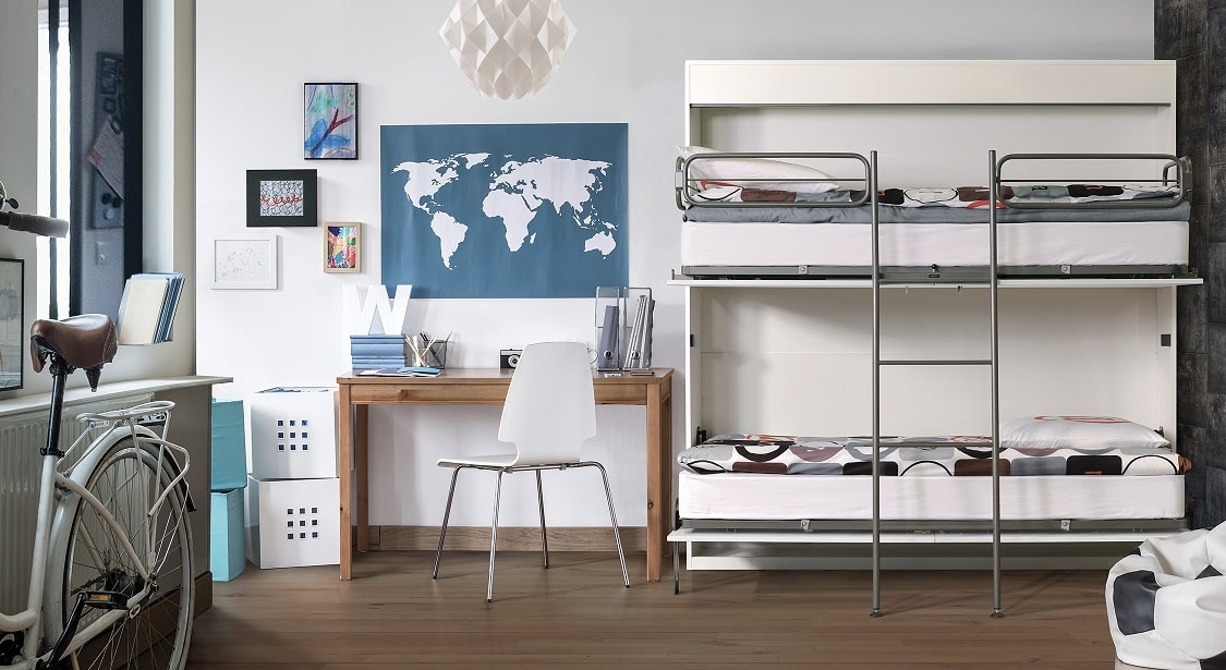 Choisir entre le lit escamotable ou le canapé lit dans une chambre d'ado