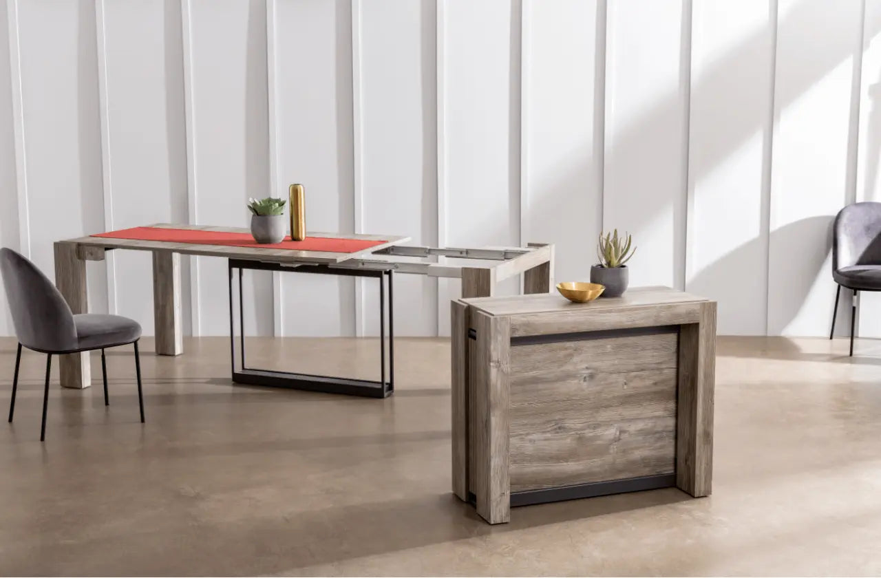 Console Extensible Rabattable, Table Extensible, Console Extensible Bureau, Table Basse Relevable Extensible