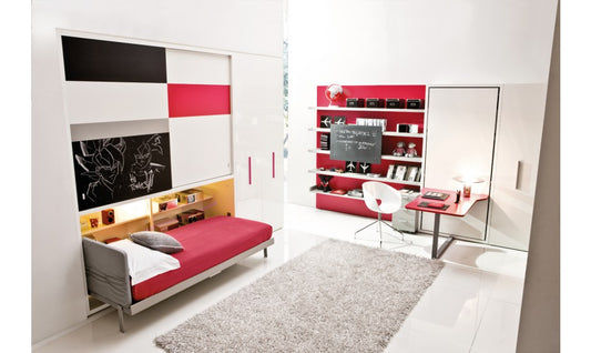 armoire lit design pratique,