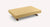 Table basse extensible Boston, finition bois clair, avec pieds en métal brun, vue en packshot