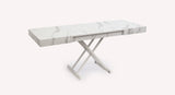 CALYPSO Mélaminé Marbre blanc METAL M24 Blanc gaufré