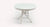 Table ronde relevable Helios M24, blanche, avec pieds croisés