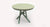 Table extensible ronde Helios, couleur vert clair, avec pieds croisés