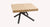 Table extensible Levante en bois clair avec pieds noirs en métal