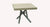 Table extensible Levante avec plateau beige et pieds croisés gris